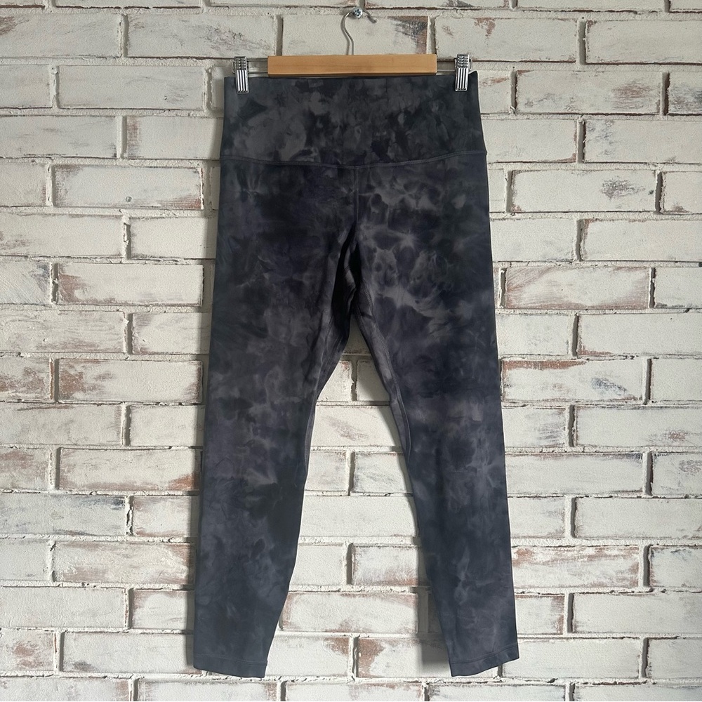 lululemon athletica Black & Gray Tie-Dye High-Rise Leggings